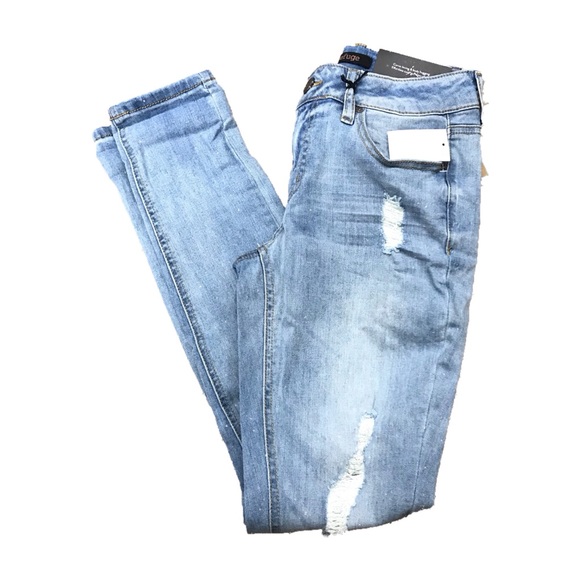 Women’s distressed acid wash stretch skinny NWT - Picture 4 of 5